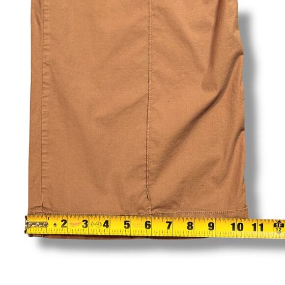 Monrow Women’s Peanut Mocha Brown Elastic Waistband Wide Leg Cargo Pant Small - Picture 7 of 13